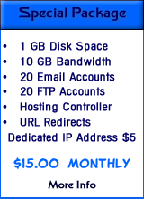 SolarDUNE Hosting Solutions  -  Windows Special Package  -  (310) 742-4100